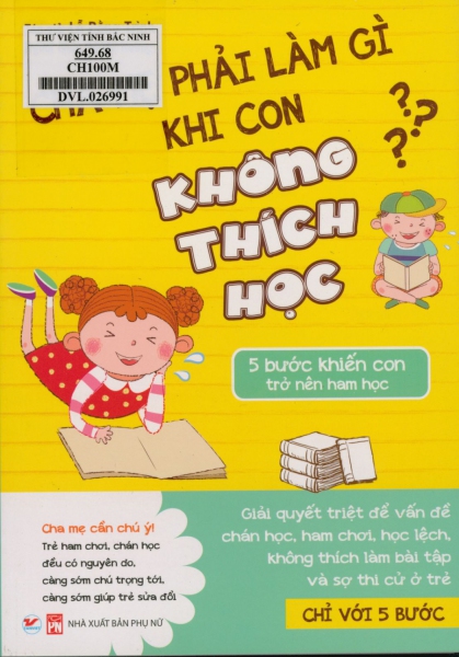 Cha mẹ phải làm gì khi con không thích học