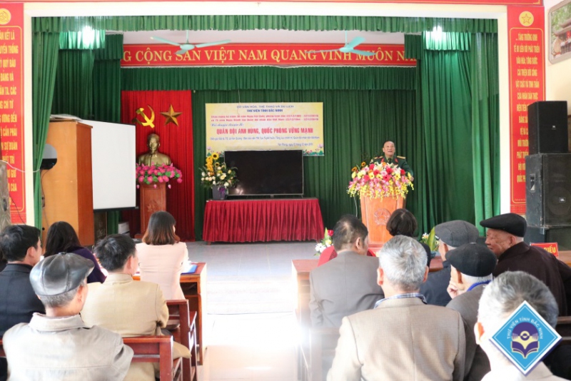 Thư viện tỉnh Bắc Ninh tổ chức Nói chuyện chuyên đề: “Quân đội anh hùng - Quốc phòng vững mạnh”