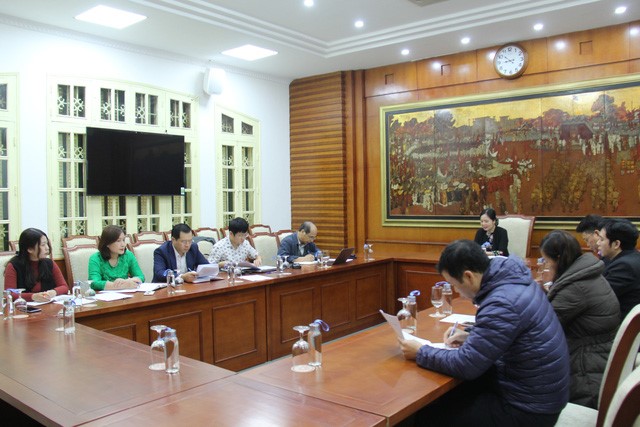 Toàn cảnh cuộc họp Ban Soạn thảo, Tổ Biên tập xây dựng Đề án "Đẩy mạnh ứng dụng khoa học công nghệ trong hoạt động thư viện ở Việt Nam"